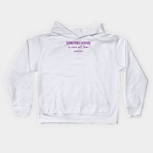 More Art Than Science Kids Hoodie